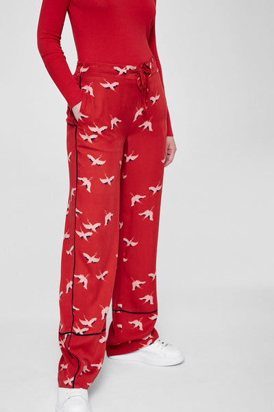 Jeans & Pants - Bendi Pants <br> Red & Cranes In The Sky <br> By Armedangels