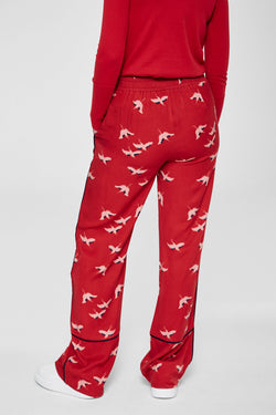 Jeans & Pants - Bendi Pants <br> Red & Cranes In The Sky <br> By Armedangels