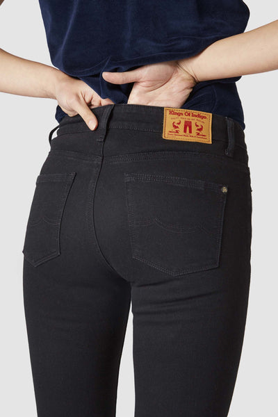 Jeans & Pants - Juno High Jeans Black <br> By Kings Of Indigo