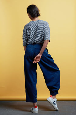 Jeans & Pants - Leila Pleat Blue Hemp Rinse <br> By Kings Of Indigo