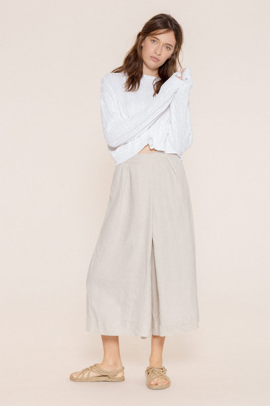Jeans & Pants - Origami Linen Pants Stone <br> By Friday's Project