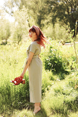 shop jianna dress khaki by rita row on thegreenlabels