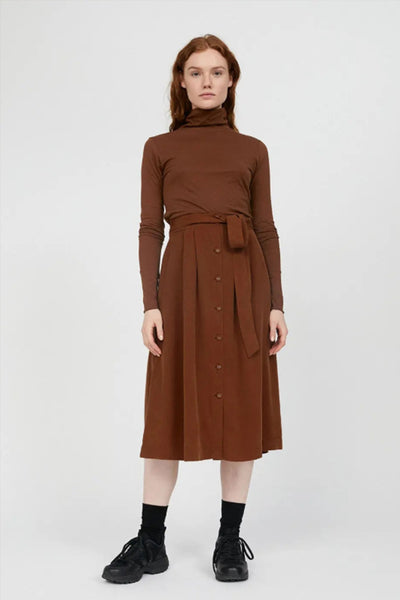 juliaana skirt cacao by ARMEDANGELS on thegreenlabels.com