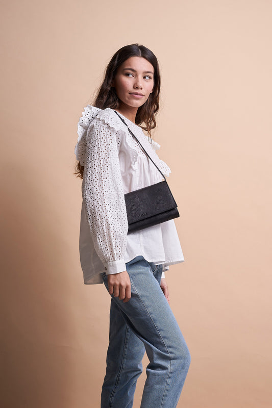 kirsty clutch black by O My Bag at thegreenlabels.com