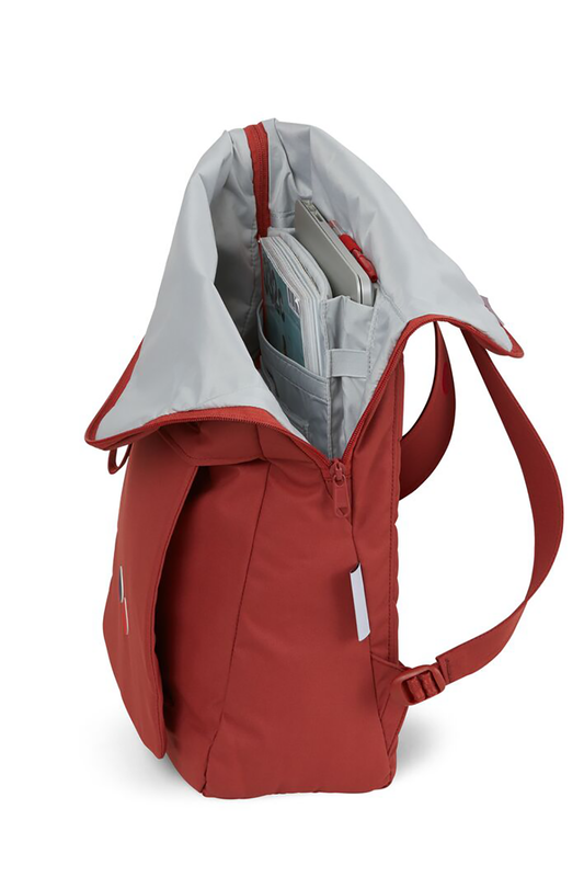 KLAK backpack blur red by pinqponq on thegreenlabels