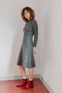 knit dress grey by Cossac on thegreenlabels.com