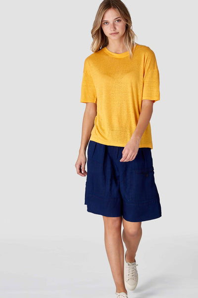 majaji sunflower orange linen by Kings Of Indigo