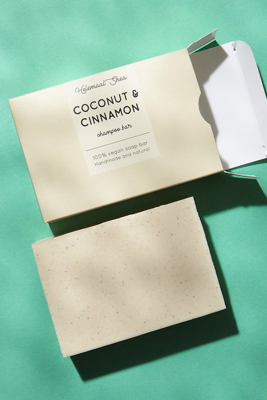 shop coconut & cinnamon shampoo bar by helemaal shea at thegreenlabels