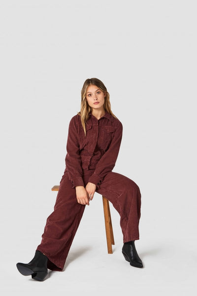 ko-na-hana jumpsuit rust by Kings Of Indigo on thegreenlabels.com