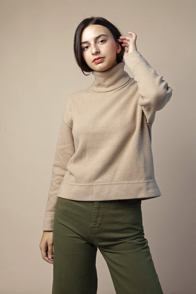 shop lerato jumper sand by frisur at thegeenlabels