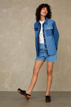 Shop Kings Of Indigo liora shorts | clean light