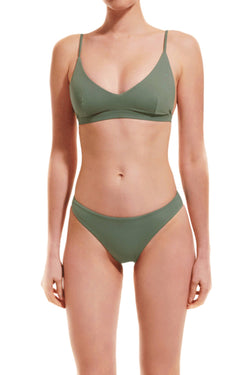 low rise brief by Augustine | army green