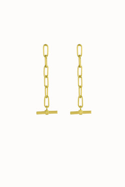 shop lore earrings gold by flawed at thegreenlabels