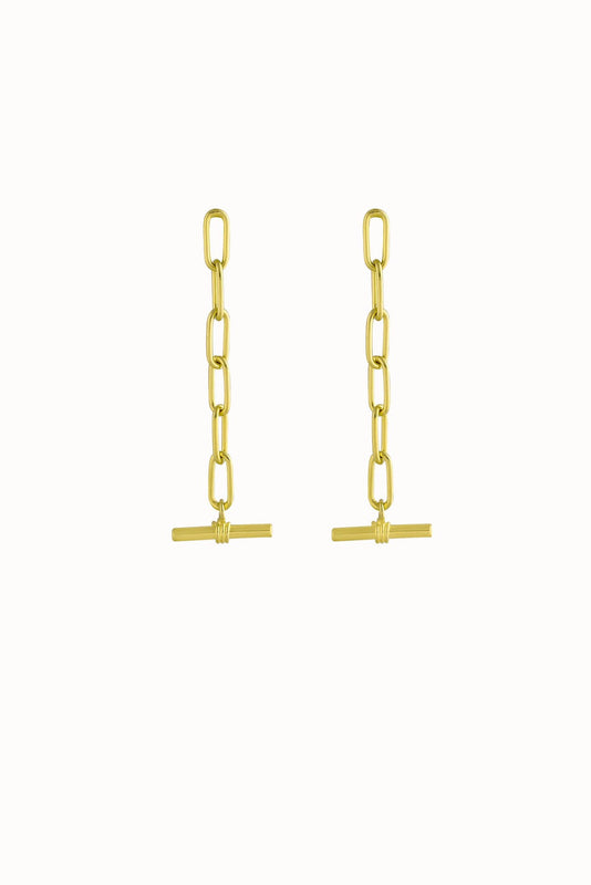 shop lore earrings gold by flawed at thegreenlabels