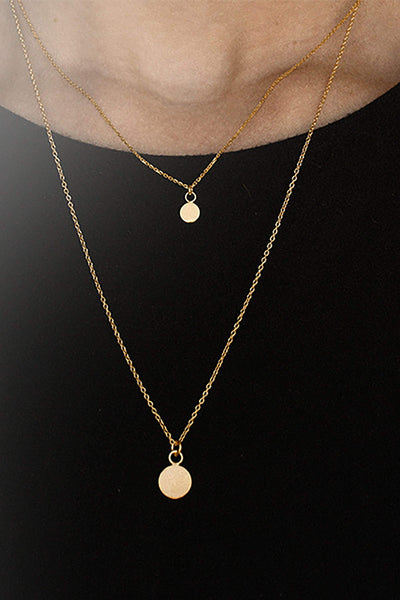 lumi necklace gold by Neinties on thegreenlabels.com