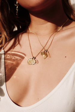 shop luminous pendant gold by flawed at thegreenlabels