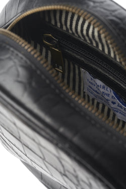 luna croco black by O My Bag on thegreenlabels