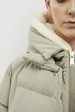 lyndon down Jacket pale olive by Embassy of Bricks and Logs on thegreenlabels