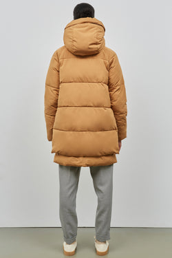 Shop lyndon down jacket brown sugar by Embassy of Bricks and Logs at thegreenlabels