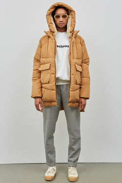  Shop lyndon down jacket brown sugar  by Embassy of Bricks and Logs at thegreenlabels