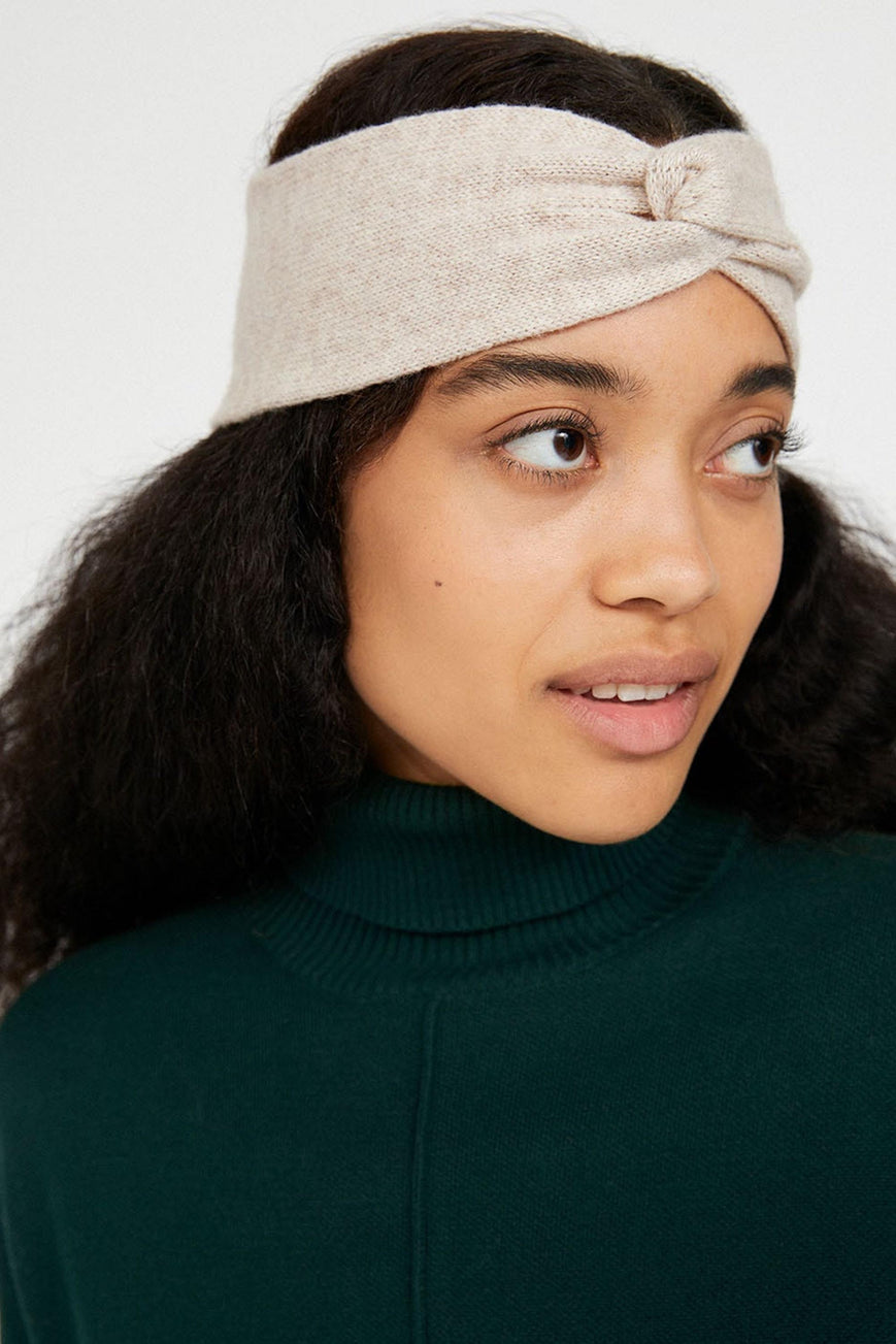 shop maritaa headband light caramel melange by armedangels at thegreenlabels