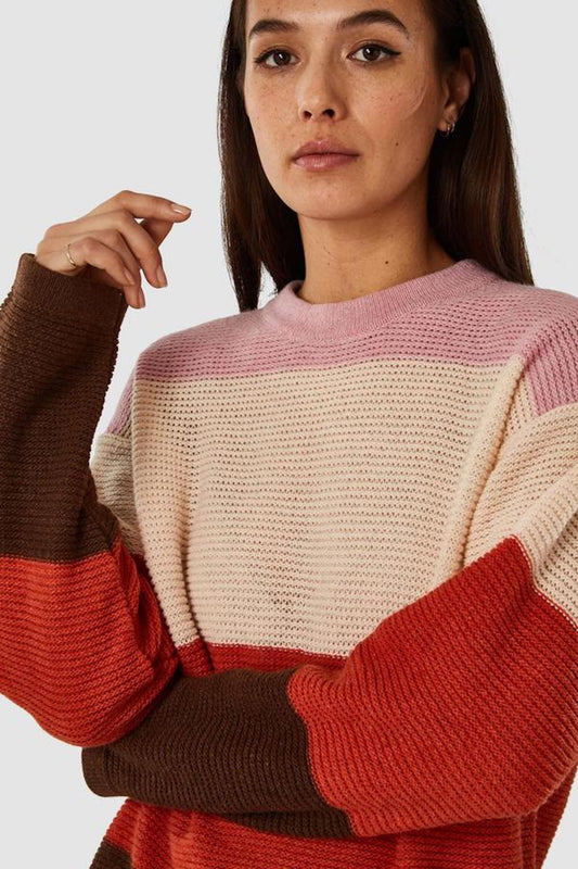 shop may sweater bold stripe orange by kings of indigo at thegreenlabels