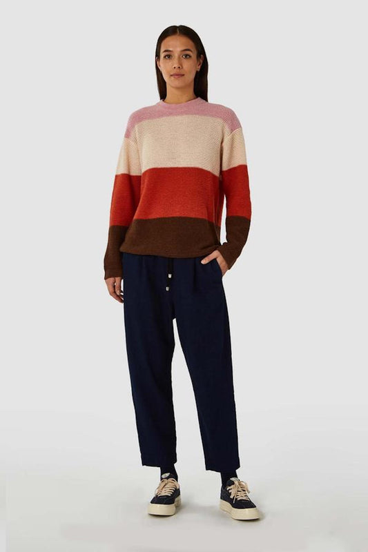 shop may sweater bold stripe orange by kings of indigo at thegreenlabels