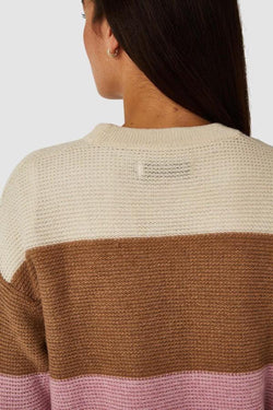 shop may sweater stripe bold pink by kings of indigo at thegreenlabels