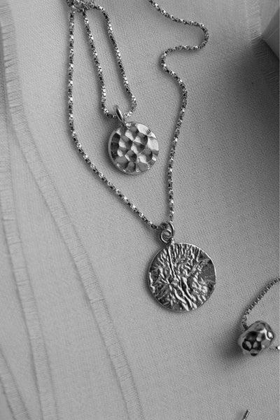 la lune necklace sterling silver by Neinties on thegreenlabels