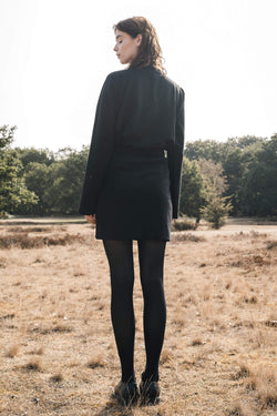 highneck sweatshirt black by Signe on thegreenlabels.com