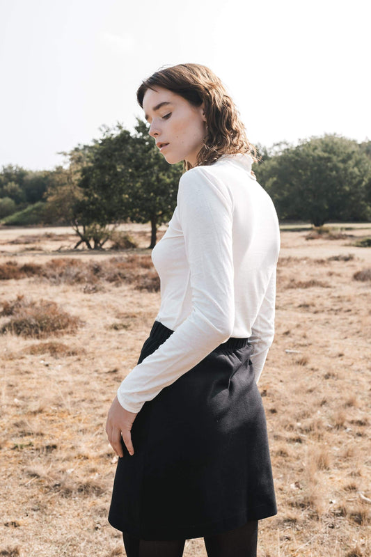 rib skirt black by Signe on thegreenlabels.com