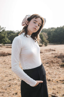 rib skirt black by Signe on thegreenlabels.com