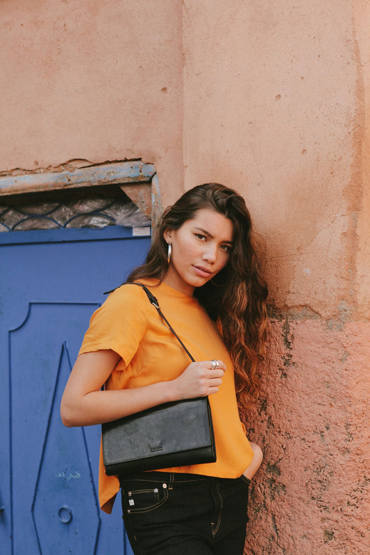 kirsty clutch black by O My Bag at thegreenlabels.com