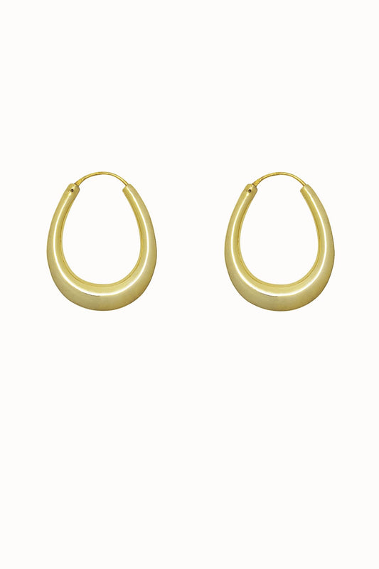 shop oval hoops gold by flawed at thegreenlabels