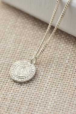 coin necklace silver