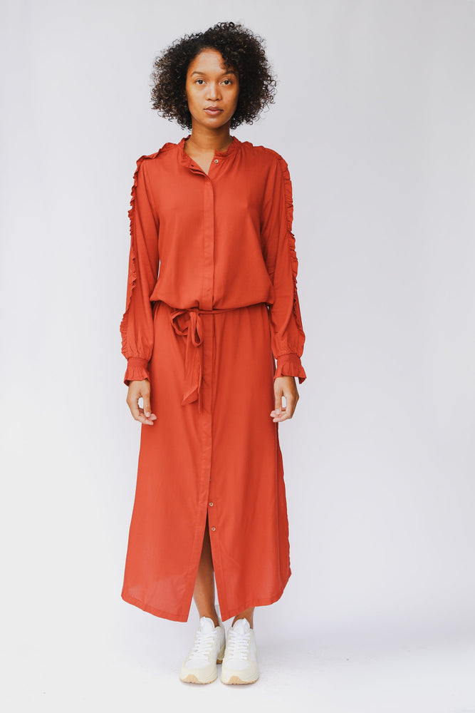 shop nupur maxi dress barn red by J-LAB3L at thegreenlabels