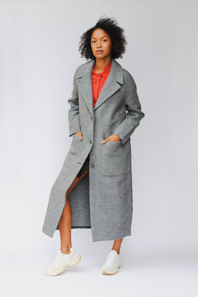 shop carran coat basalt by langerchen at thegreenlabels