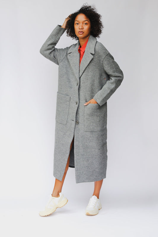 shop carran coat basalt by langerchen at thegreenlabels