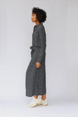 shop nalini maxi dress animal dot by J-LAB3L at thegreenlabels
