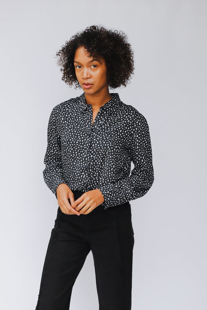 shop maya blouse animal dot by j-lab3l at thegreenlabels