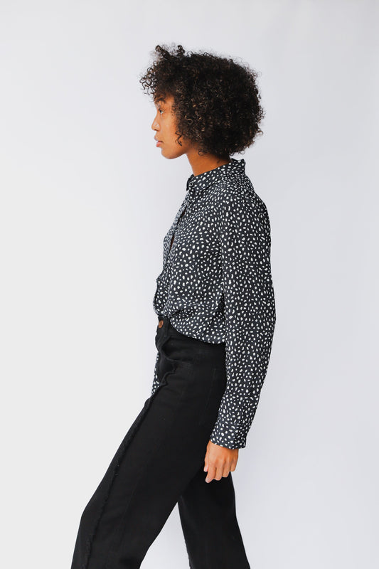shop maya blouse animal dot by j-lab3l at thegreenlabels