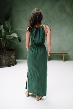 priya maxi dress green by J-LAB3L at thegreenlabels