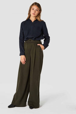 rapunzel olive drab pants by Kings Of Indigo thegreenlabels