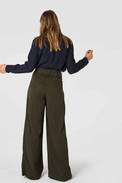 rapunzel olive drab pants by Kings Of Indigo thegreenlabels