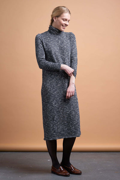 rib dress grey by Friday's Project on thegreenlabels.com