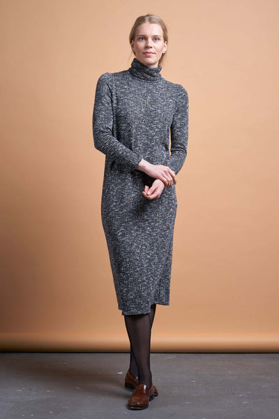 rib dress grey by Friday's Project on thegreenlabels.com