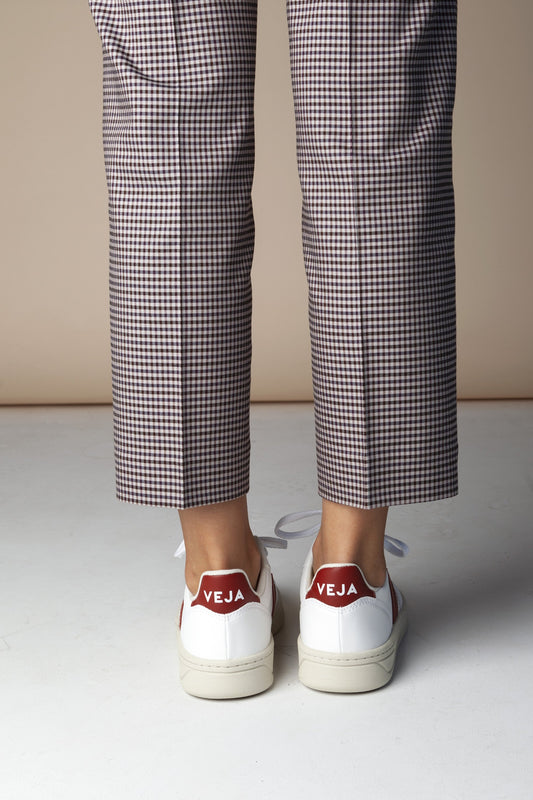 shop v-10 sneaker cwl white rouille by Veja at thegreenlabels