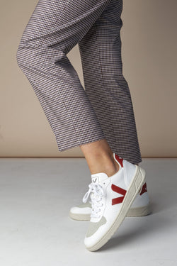 shop v-10 sneaker cwl white rouille by Veja at thegreenlabels