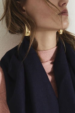shop woven scarf royal blue by alpaca loco at thegreenlabels