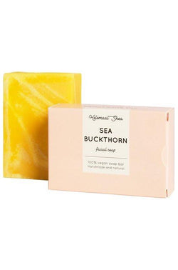 sea buckthorn facial soap bar by Helemaal Shea on thegreenlabels